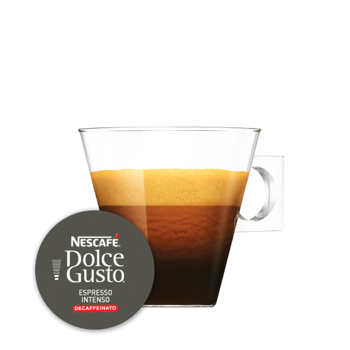 Chávena e Imagem Cápsula Espresso Intenso Decaffeinato 30 CÁPSULAS NESCAFÉ® Dolce Gusto®