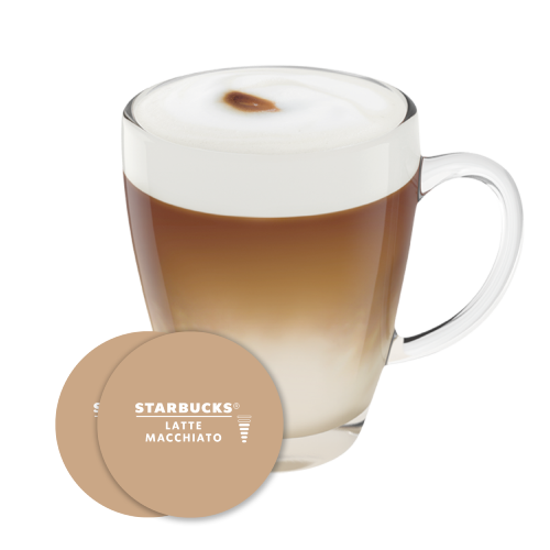 Chávena e Imagem Cápsula STARBUCKS® LATTE MACCHIATO NESCAFÉ® Dolce Gusto®