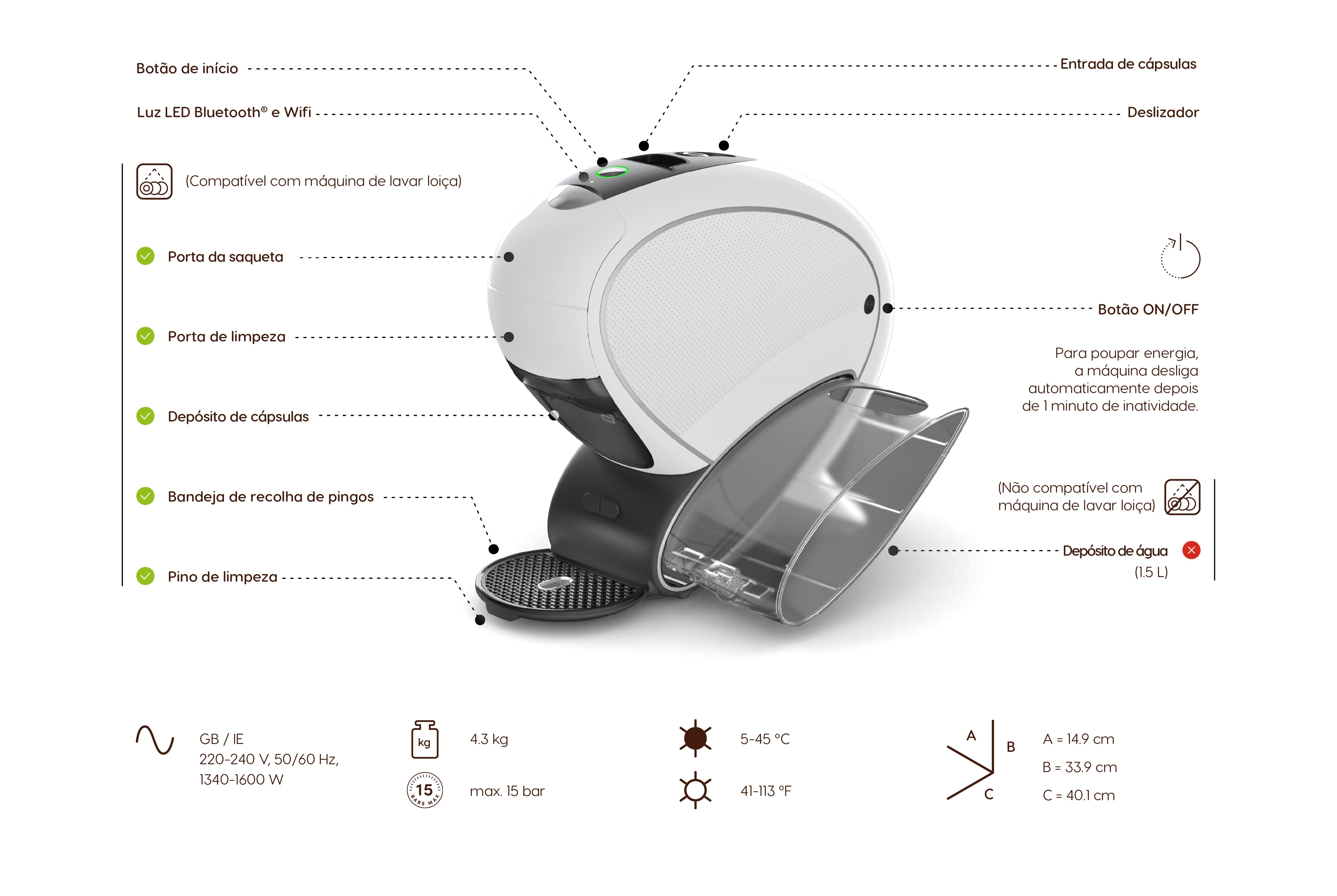 neo coffee machine with specifications
