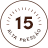 Ícone de pressão máxima de 15 bars
