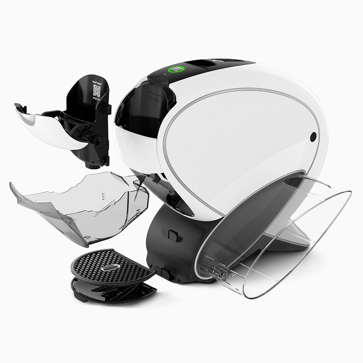 Máquina NEO Latte branca, apresentada em vista desmontada