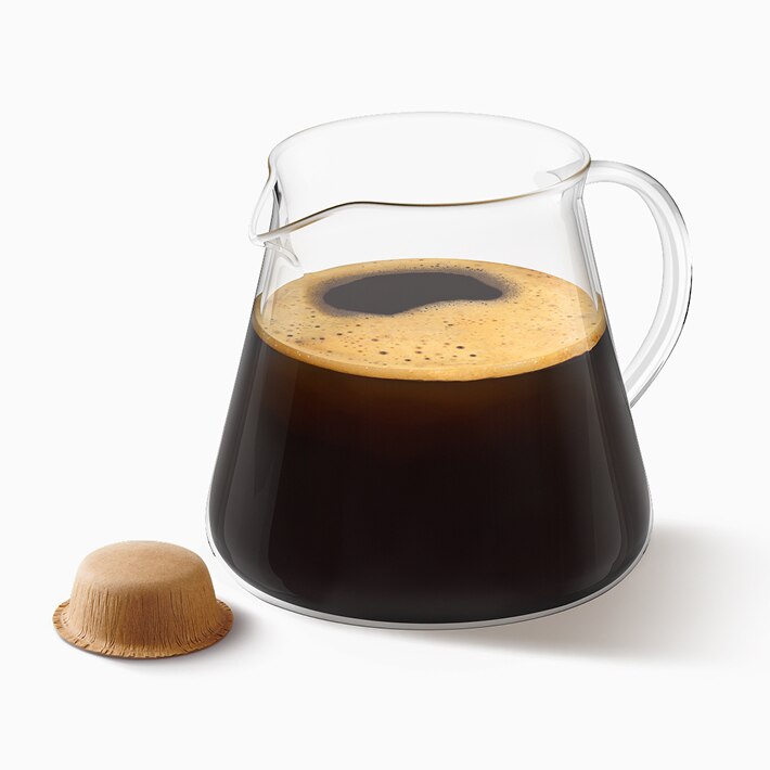 Café tipo filtro e cápsula em papel